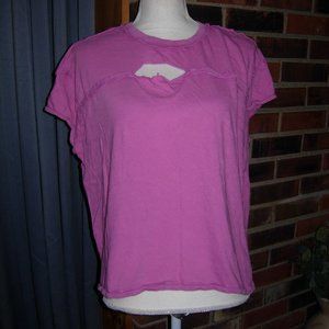 We The Free Pink Distressed T-Shirt S